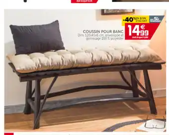 Gifi Coussin Pour Banc offre