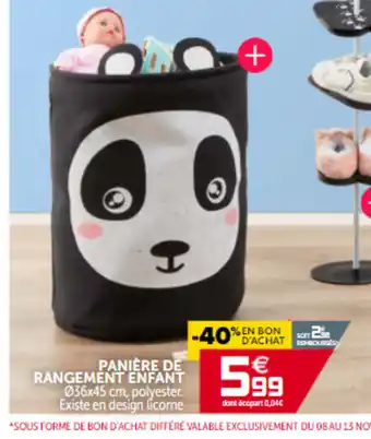 Gifi Paniére De Rangement Enfant offre