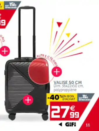 Gifi Valise 50 cm offre