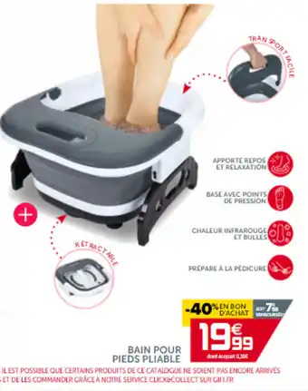 Gifi Bain Pour Pieds Pliable offre