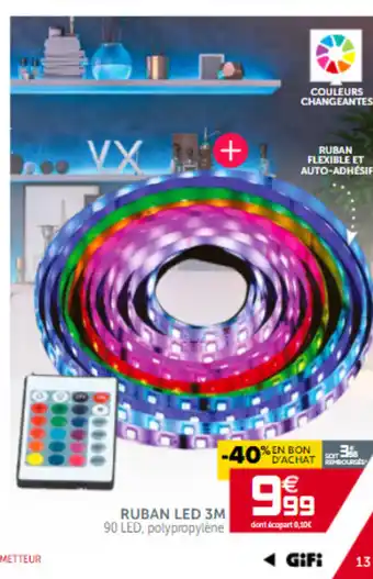 Gifi Rubn Led 3m offre