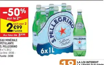 Leader Price EAU MINÉRALE PÉTILLANTE offre