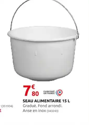Rural Master SEAU ALIMENTAIRE 15 L offre