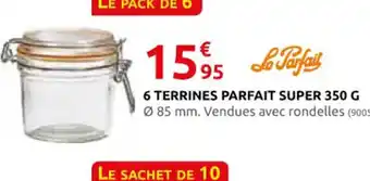 Rural Master 6 TERRINES PARFAIT SUPER 350 G offre