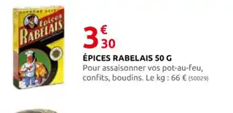 Rural Master ÉPICES RABELAIS 50 G offre