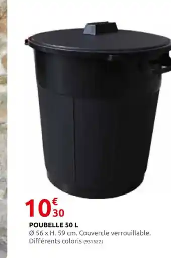 Rural Master POUBELLE 50 L offre