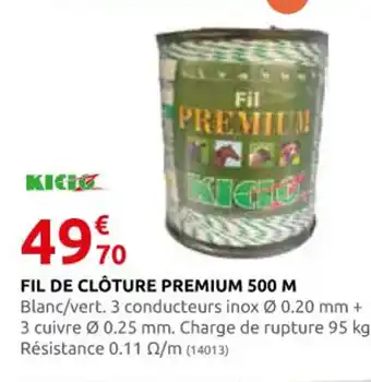 Rural Master FIL DE CLÔTURE PREMIUM 500 M offre