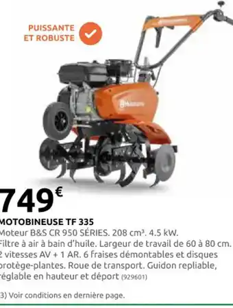 Rural Master MOTOBINEUSE TF 335 offre