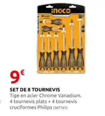 Rural Master SET DE 8 TOURNEVIS offre
