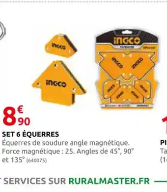 Rural Master SET 6 ÉQUERRES offre