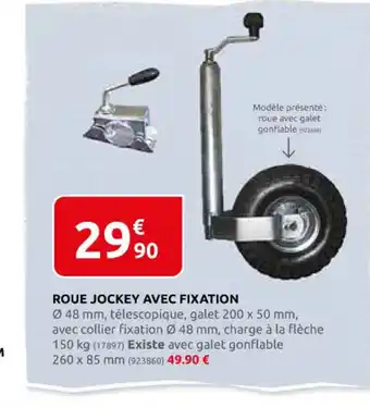 Rural Master ROUE JOCKEY AVEC FIXATION offre