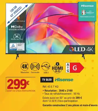 E.Leclerc TV QLED Hisense offre