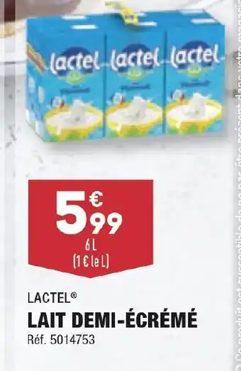 ALDI LAIT DEMI-ÉCRÉMÉ offre