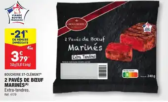 ALDI 2 PAVÉS DE BŒUF MARINÉS offre