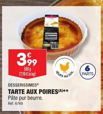 ALDI TARTE AUX POIRES offre
