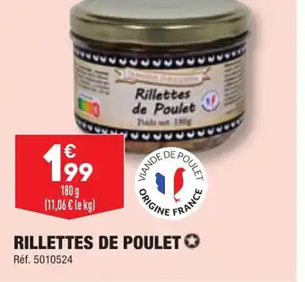 ALDI RILLETTES DE POULET offre