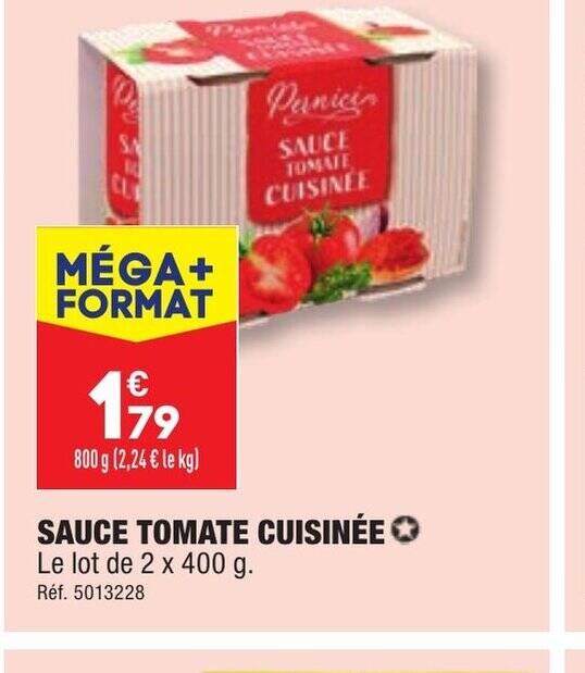Promo SAUCE TOMATE CUISINÉE chez ALDI