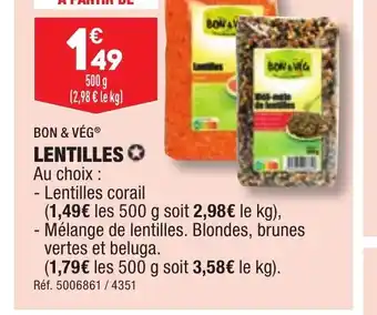 ALDI LENTILLES offre