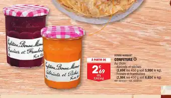 ALDI CONFITURE offre
