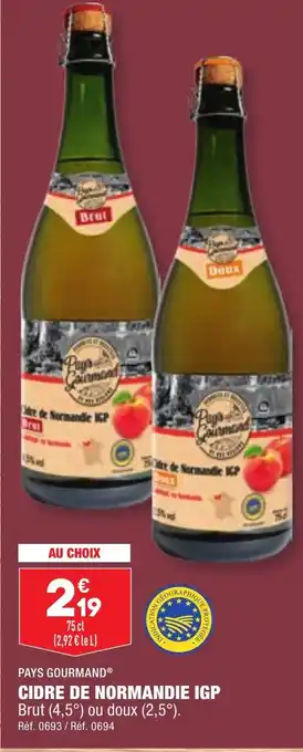ALDI CIDRE DE NORMANDIE IGP offre