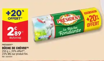 ALDI BÛCHE DE CHÈVRE offre