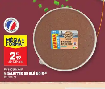 ALDI 9 GALETTES DE BLÉ NOIR offre