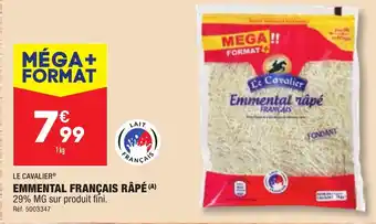 ALDI EMMENTAL FRANÇAIS RÂPÉ offre