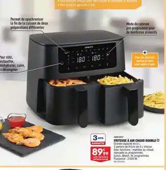 ALDI FRITEUSE À AIR CHAUD DOUBLE offre