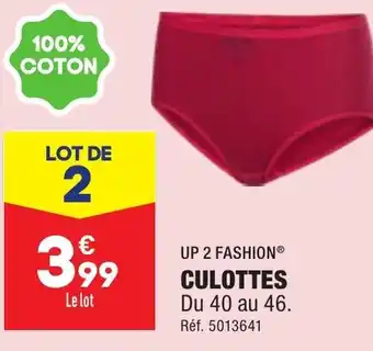 ALDI CULOTTES offre