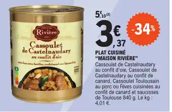 E.Leclerc Express PLAT CUISINÉ "MAISON RIVIÈRE offre