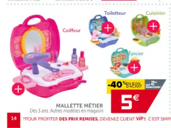 Gifi Mallette Métier offre