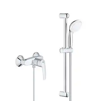 Bricorama Grohe set mitigeur monocommande douche avec limiteur de température + ensemble de douche 2 jets tempesta 100 (32279001-tempes offre