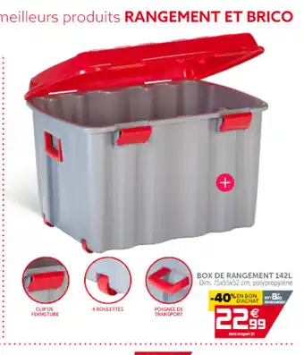 Gifi Box De Rangement 142L offre