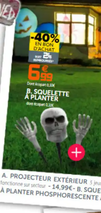 Gifi B. Squelette a Planter offre