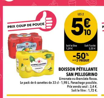 Supeco Boisson Pétillante San Pellegrino offre