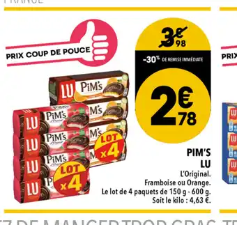 Supeco Pim's Lu offre