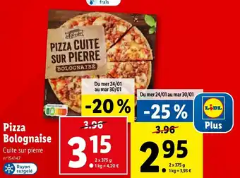 Lidl Pizza Bolognaise offre