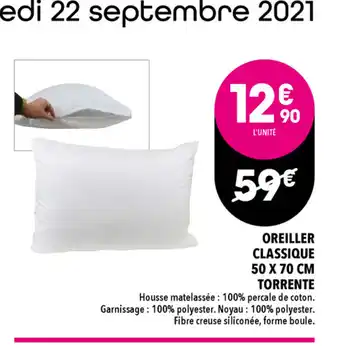 Supeco Oreiller Classique offre