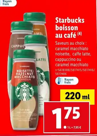 Lidl Starbucks boisson au café (4) offre