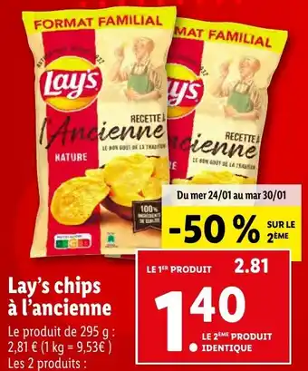 Lidl Lay's chips à l'ancienne offre
