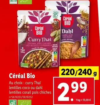 Lidl Céréal Bio offre