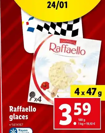 Lidl Raffaello glaces offre