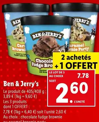 Lidl Ben & Jerry's offre