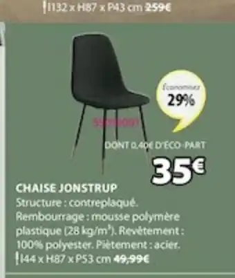 JYSK Chaise Jonstrup offre