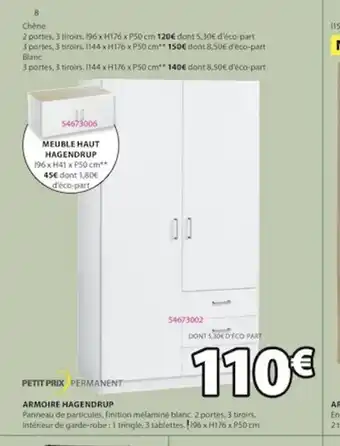 JYSK Armoire Hagendrup offre