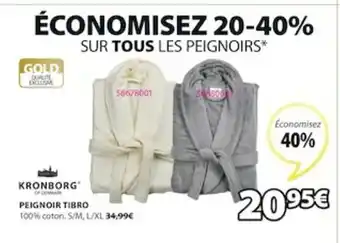 JYSK Peignoir Tibro offre