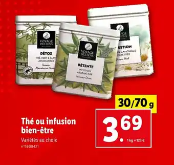 Lidl Thé ou infusion bien-être offre