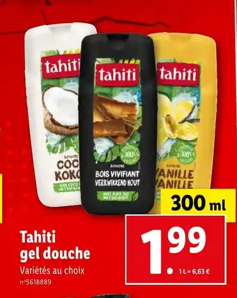 Lidl Tahiti gel douche offre