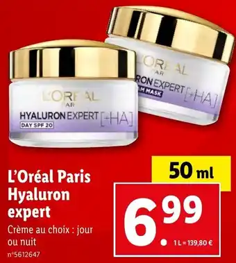 Lidl L'Oréal Paris Hyaluron expert offre