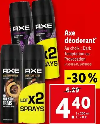 Lidl Axe déodorant* offre